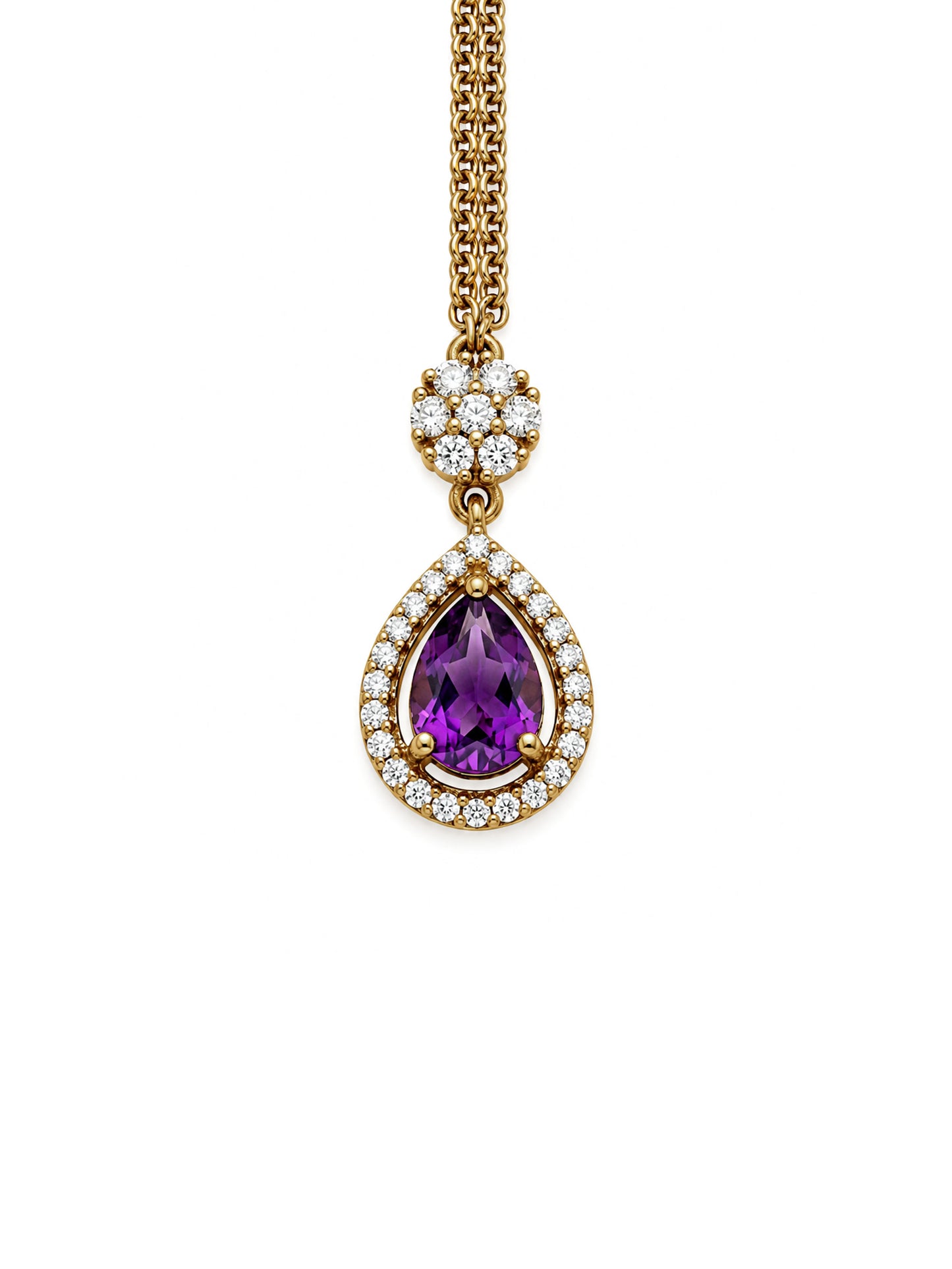 Antique Gold Plated Purple AD Maang Tikka for Women