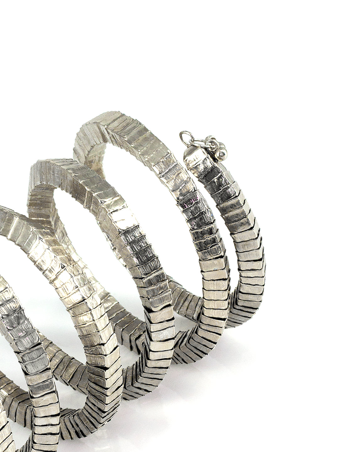 Oxidized Chunky Wraparound Bracelet