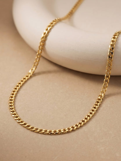 Gold Plated Minimal Chain for Men