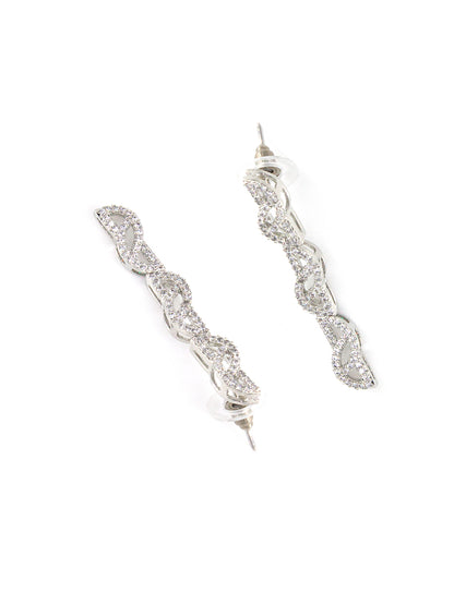 American Diamond White Minimal Jewellery Set For Women And Girls