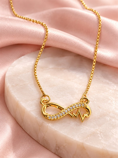 Gold Plated AD Pendant for Women