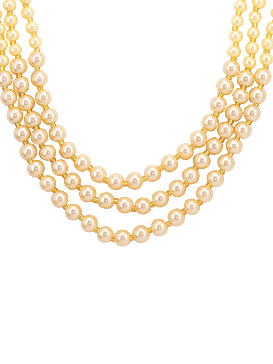 Pearl Triple Layered Jewellery Set