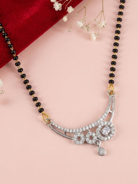 Silver Plated AD Mangalsutra for Women