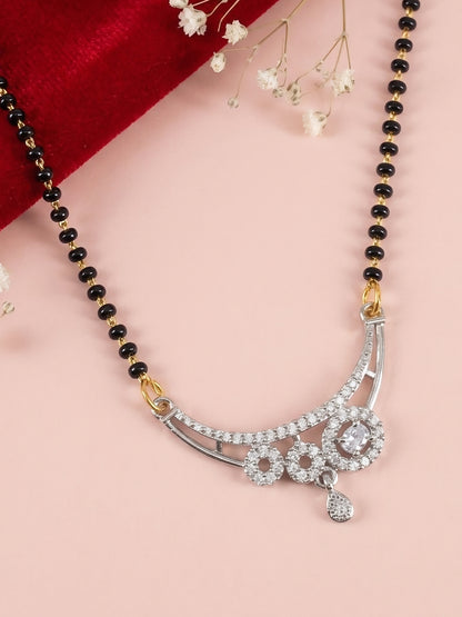 Silver Plated AD Mangalsutra for Women