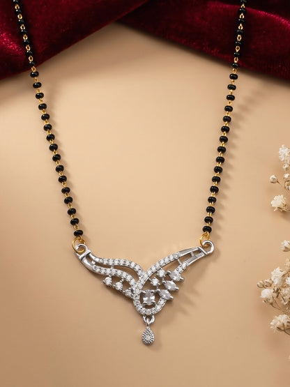 Silver Plated AD Mangalsutra for Women