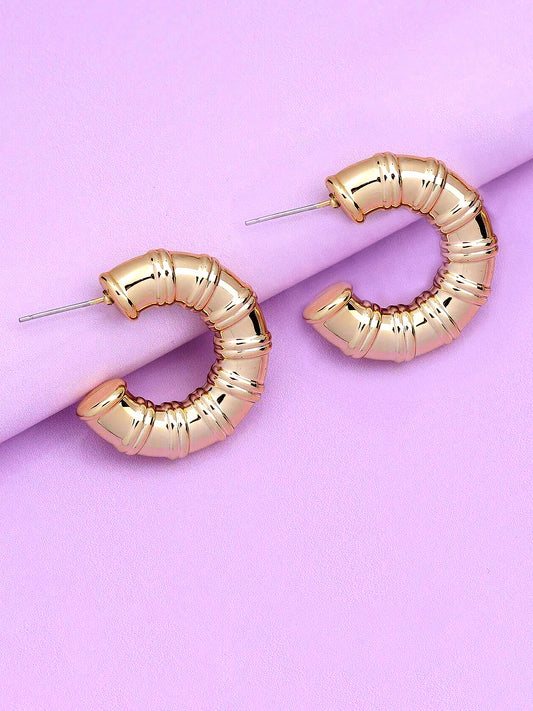 Chunky Half Hoop Earrings