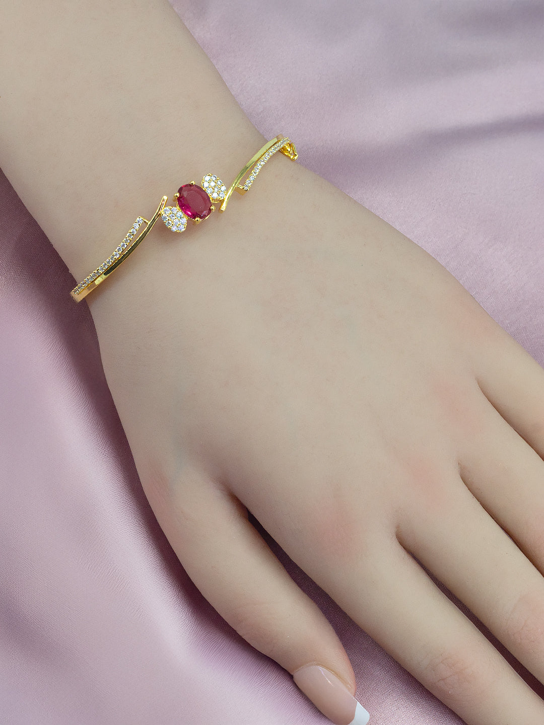 Red AD Statement Bracelet