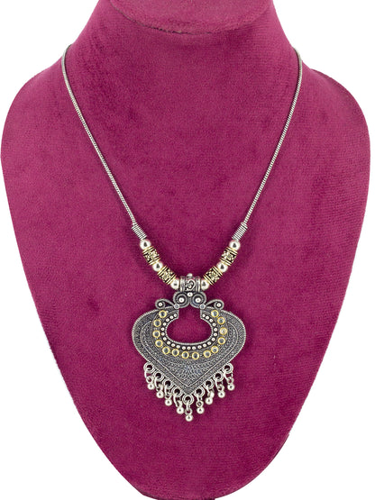 Oxidized Statement Chain Necklace