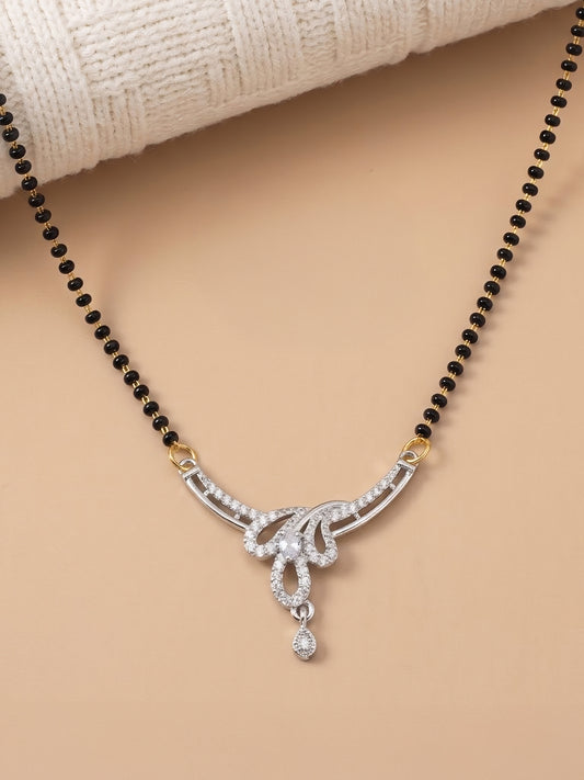 Silver Plated AD Mangalsutra for Women