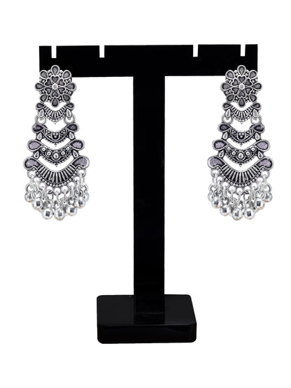Set of 4 Floral, Peacock & Elephant Jhumki Earrings