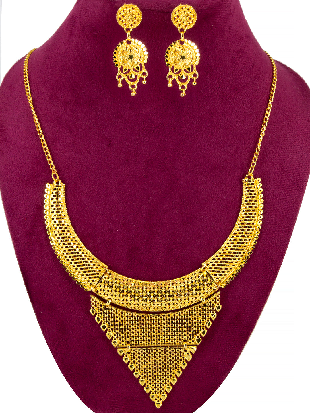 Gold-Plated Traditional Bridal Jewellery Set