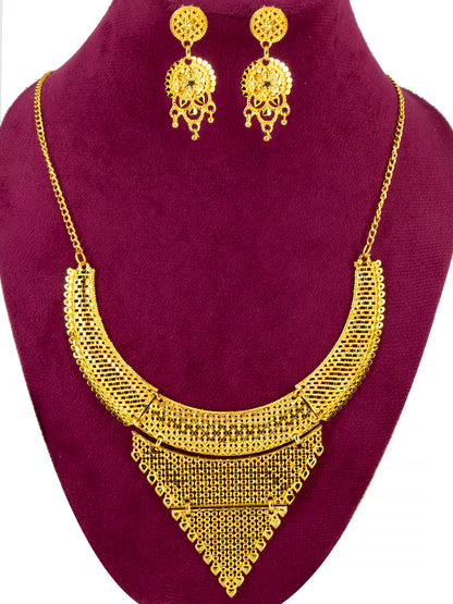 Gold-Plated Traditional Bridal Jewellery Set