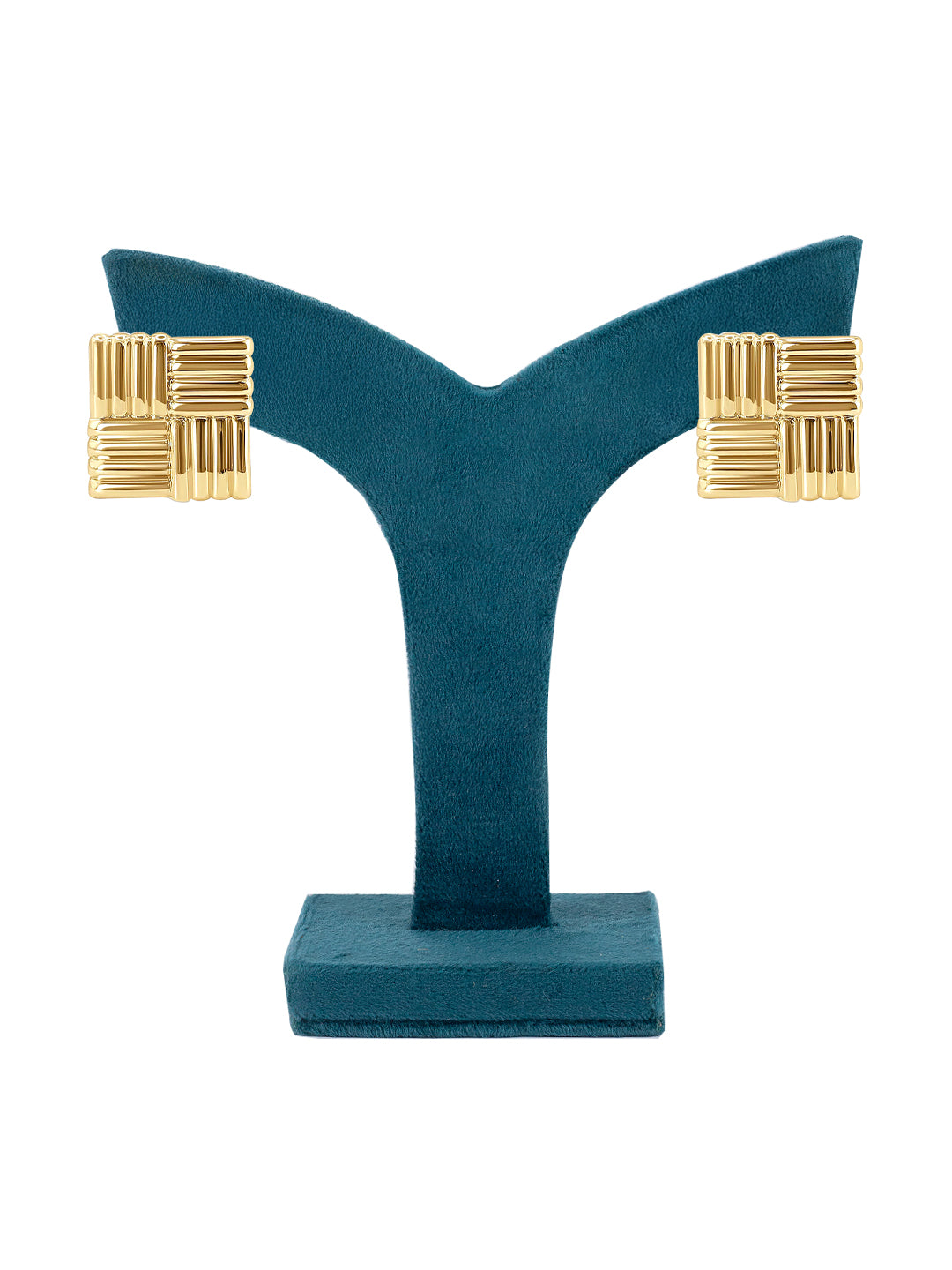 Stainless Steel Anti Tarnish Square Stud Earrings