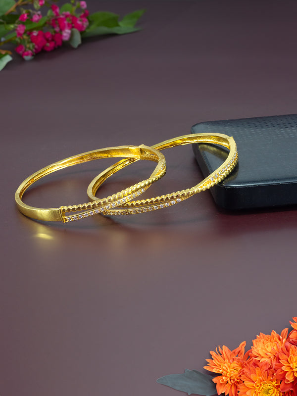 D For Diamond Heart Bangle main image 0