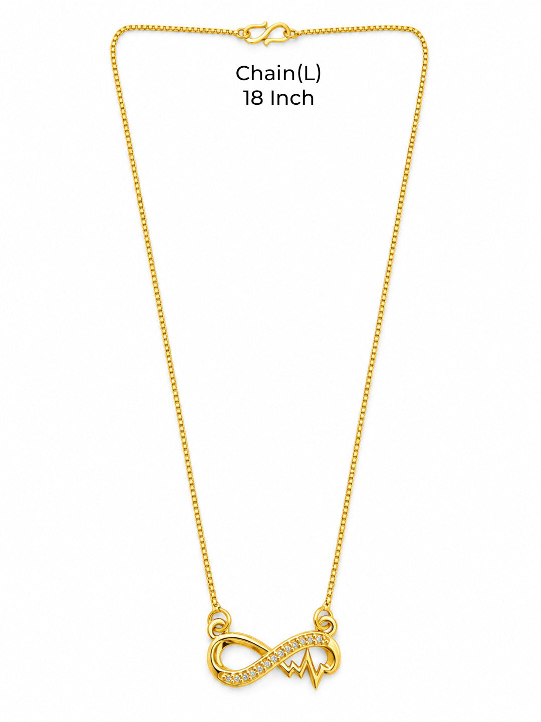 Gold Plated AD Pendant for Women