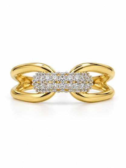 Gold Plated AD Finger Ring for Women