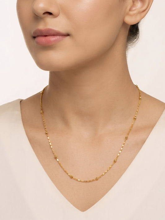 Gold Plated Minimal Chain for women