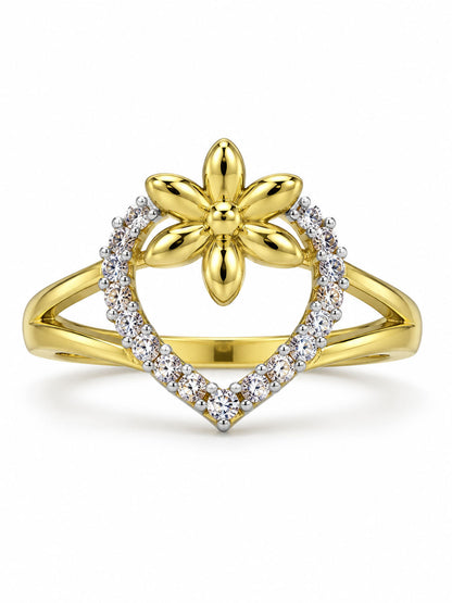 Gold Plated AD Finger Ring for Women