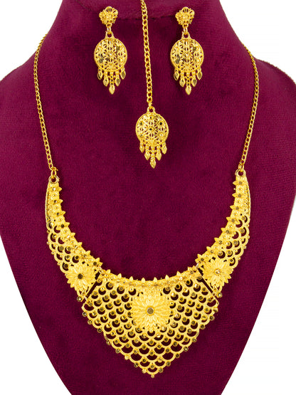 Gold-Plated Traditional Bridal Jewellery Set