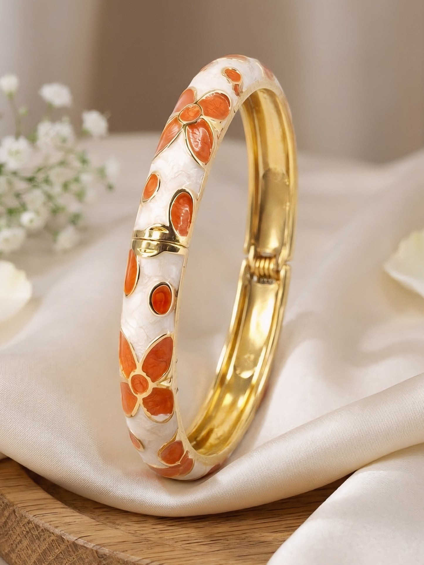 Gold Plated Bangle Bracelet for Women