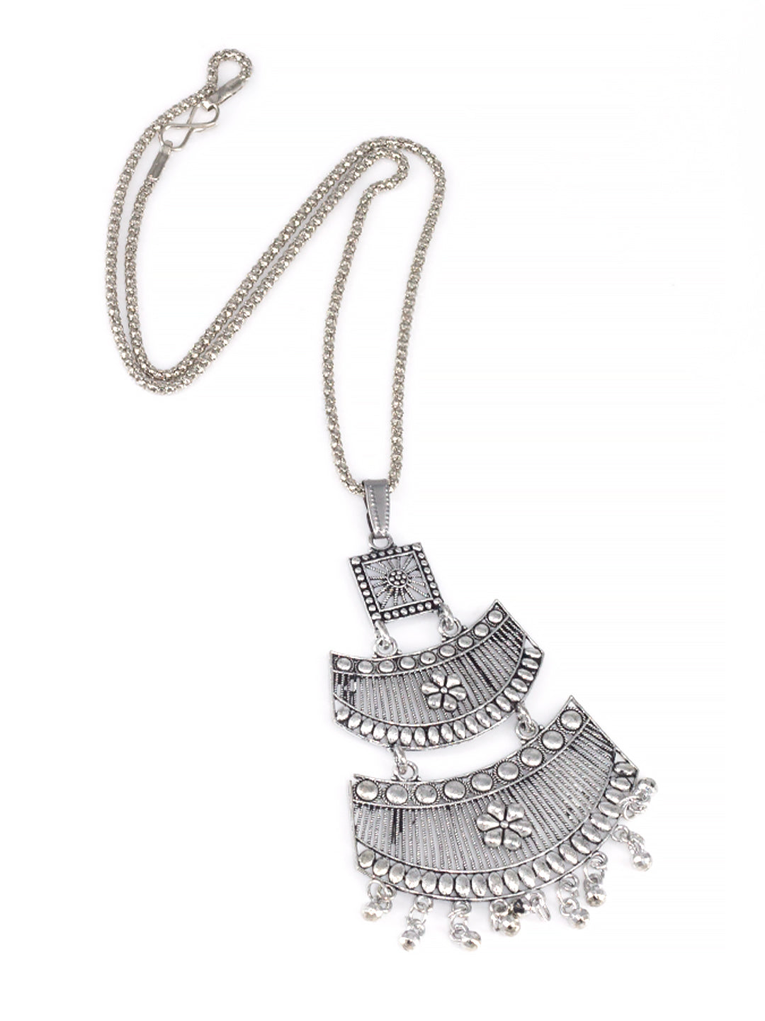 Set of 3 Oxidised Statement Long Necklaces