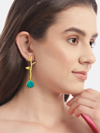 Trendy Golden Bird Earrings