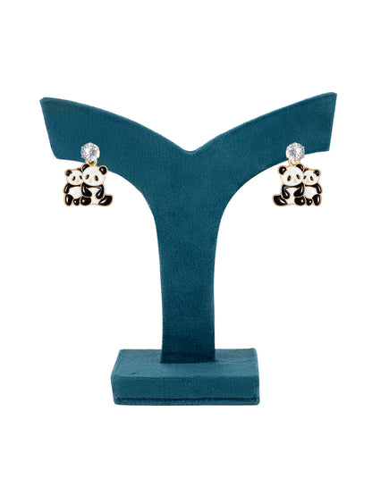 AD Cute Panda Earrings For Women and Girls