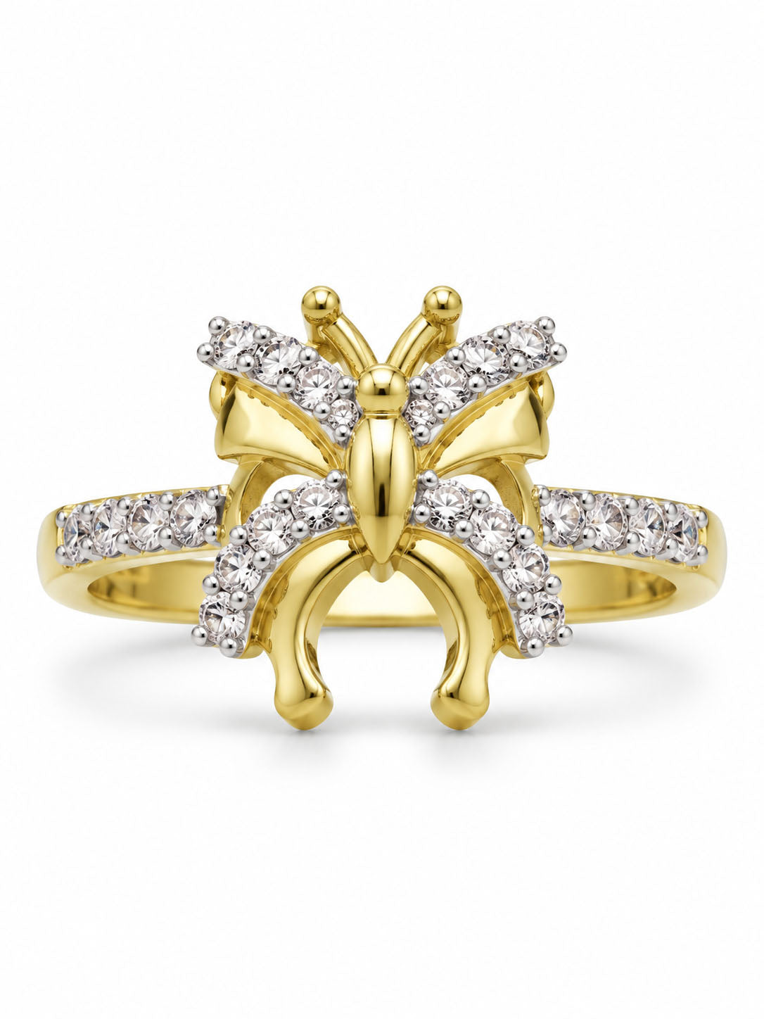Gold Plated AD Finger Ring for Women
