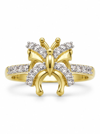 Gold Plated AD Finger Ring for Women