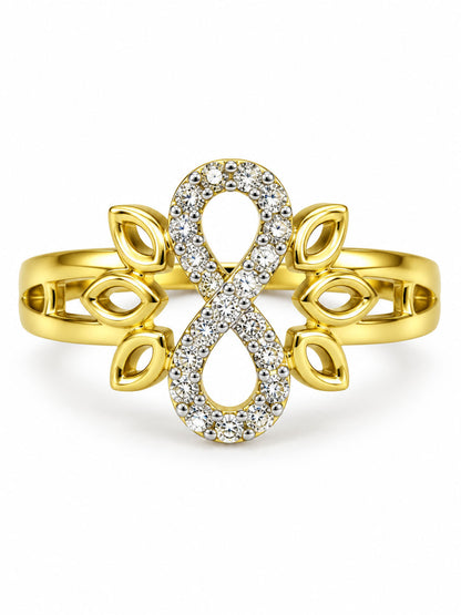 Gold Plated AD Finger Ring for Women