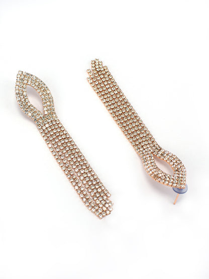 Rose Gold Plated CZ Jewellery Set