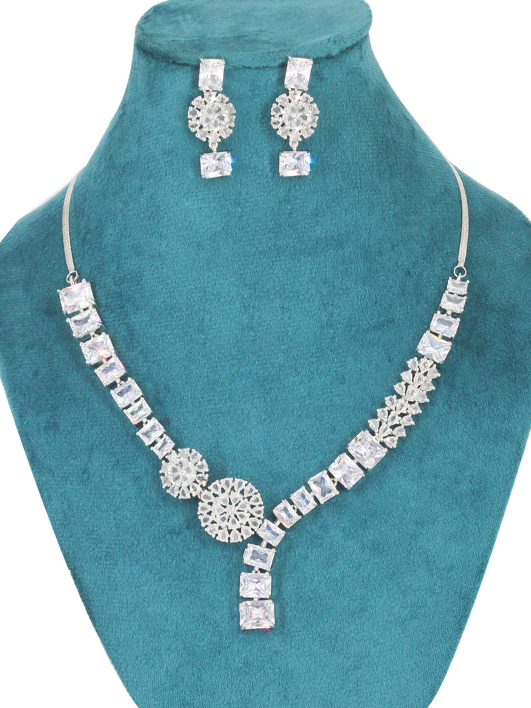 American Diamond Designer Premium Party Jewellery Set