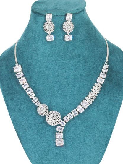 American Diamond Designer Premium Party Jewellery Set
