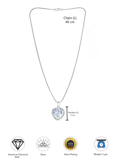 Heart AD Pendant Set