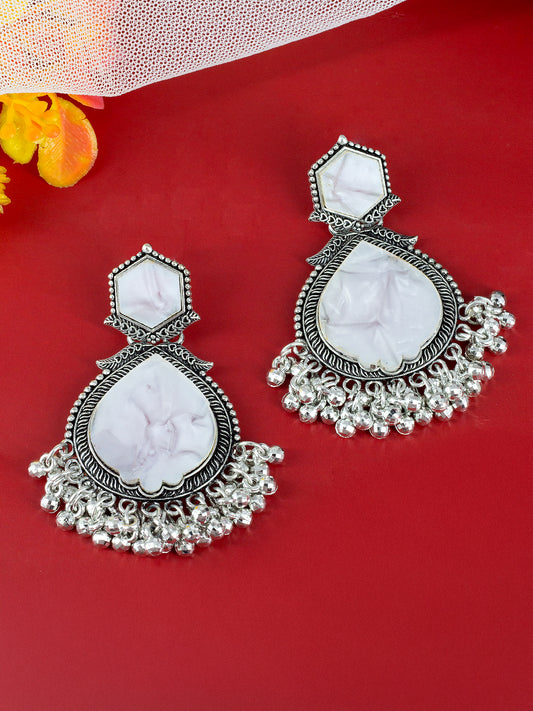 Textured Teardrop Earrings
