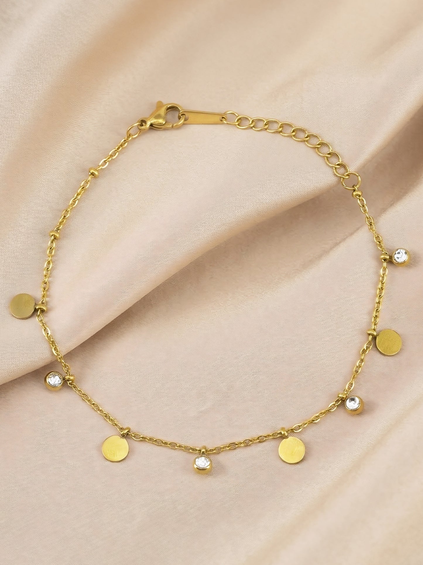 Gold Plated Chain Bracelet for Women