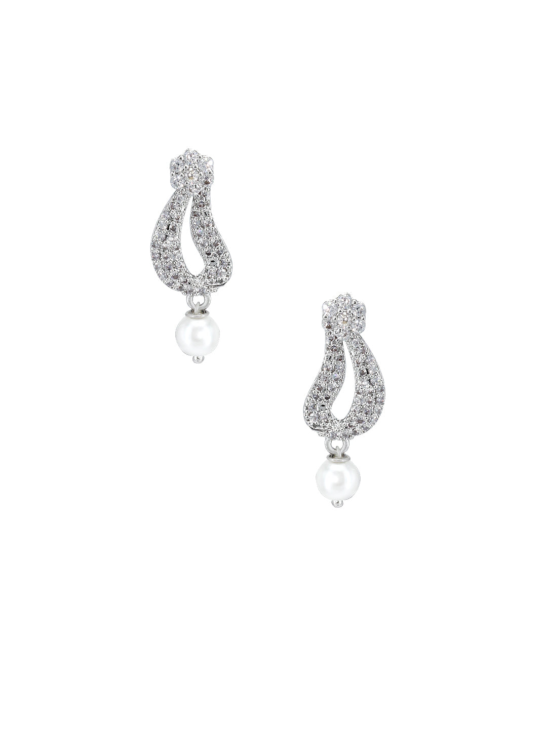 American Diamond Y-Shaped Designer Jewellery Set