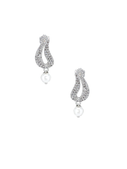 American Diamond Y-Shaped Designer Jewellery Set