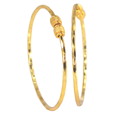 1 Gram Gold-Plated Copper Adjustable Bangles ( Set of 2)