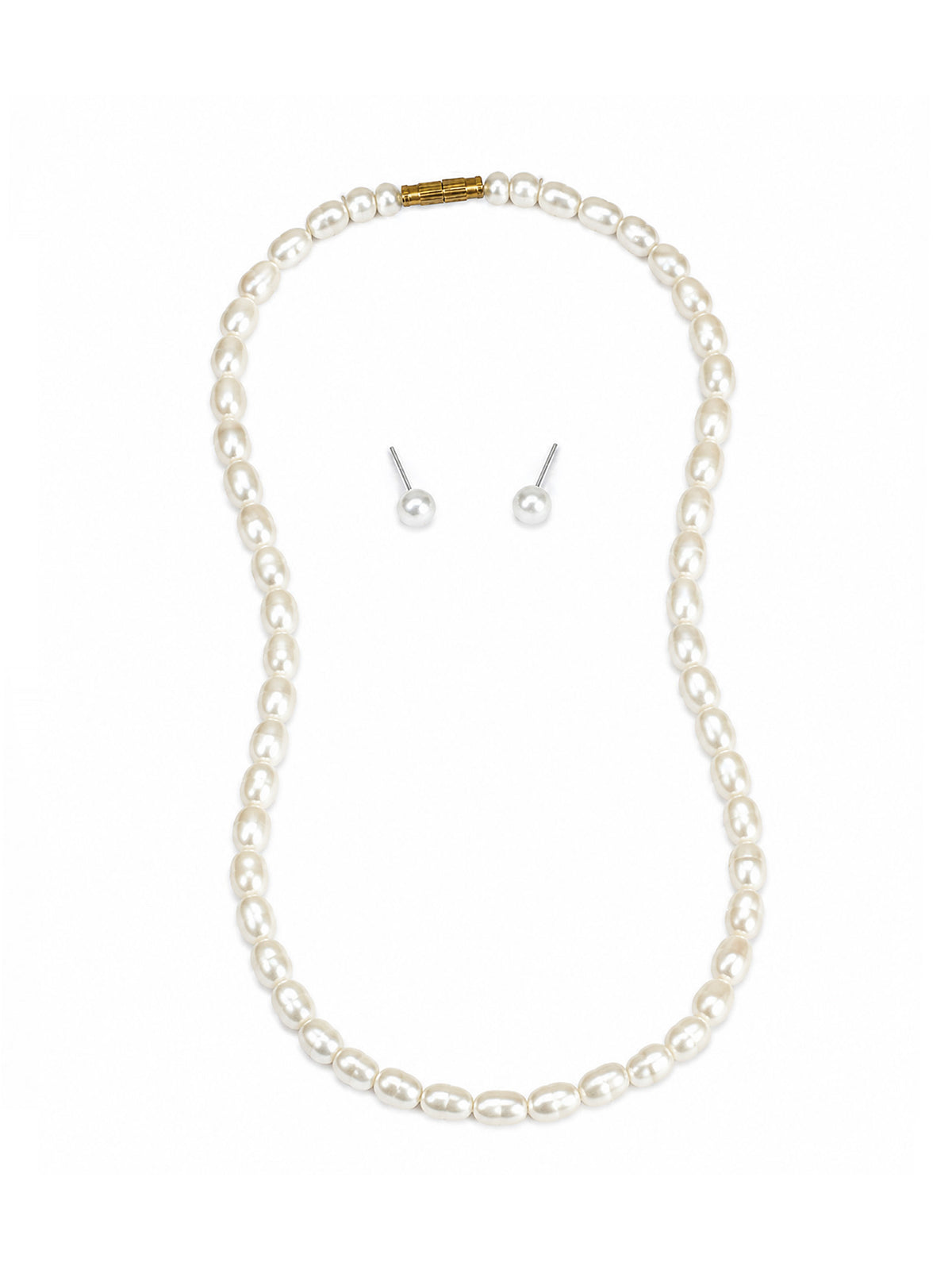White Pearl Jewellery Set for Girls