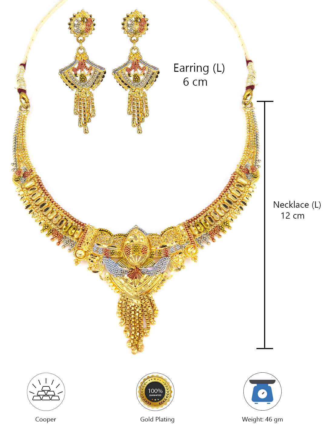 Traditional Gold-Plated Jewellery Set
