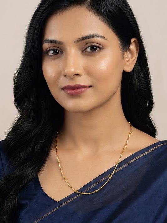 Gold Plated Minimal Chain Necklace for women