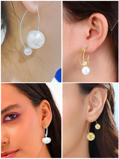 Set of 6 Drop and lightweight Earrings for women and girls
