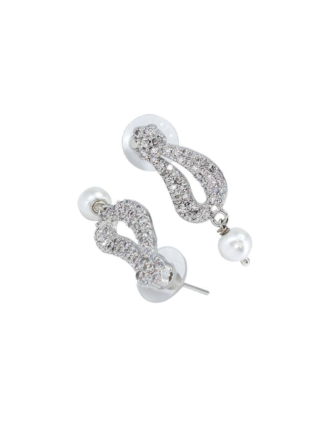 American Diamond Y-Shaped Designer Jewellery Set