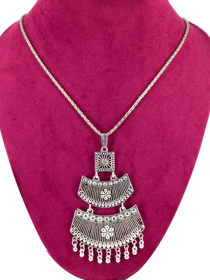 Set of 3 Oxidised Statement Long Necklaces