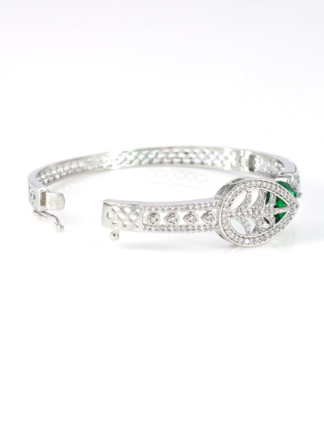 American Diamond Silver Plated Floral and Ethnic Design For Women and Girls