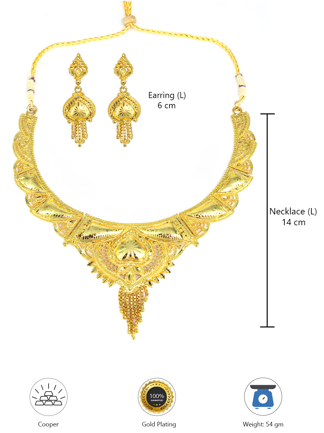 Traditional Gold-Plated Jewellery Set