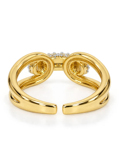 Gold Plated AD Finger Ring for Women