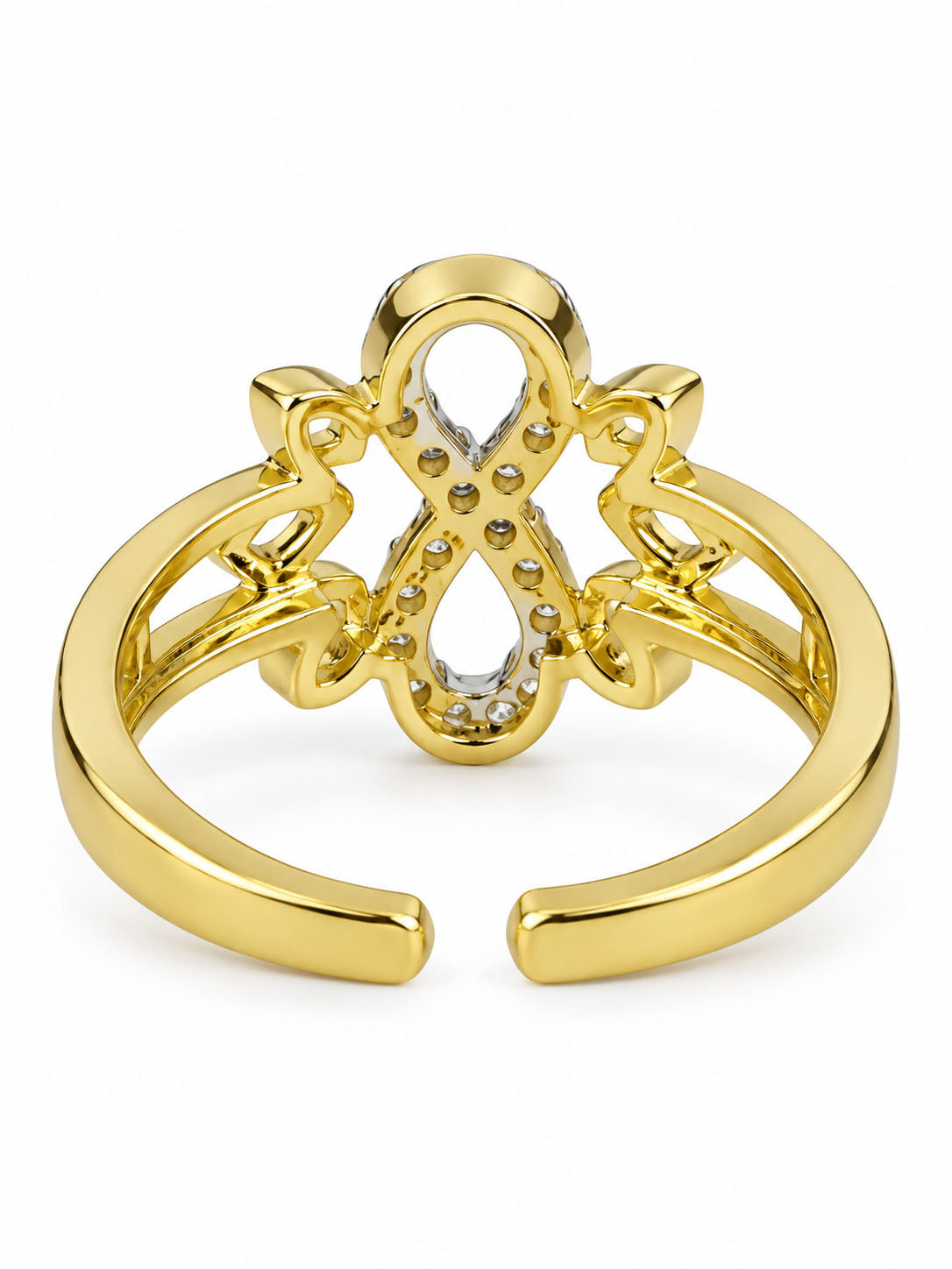 Gold Plated AD Finger Ring for Women