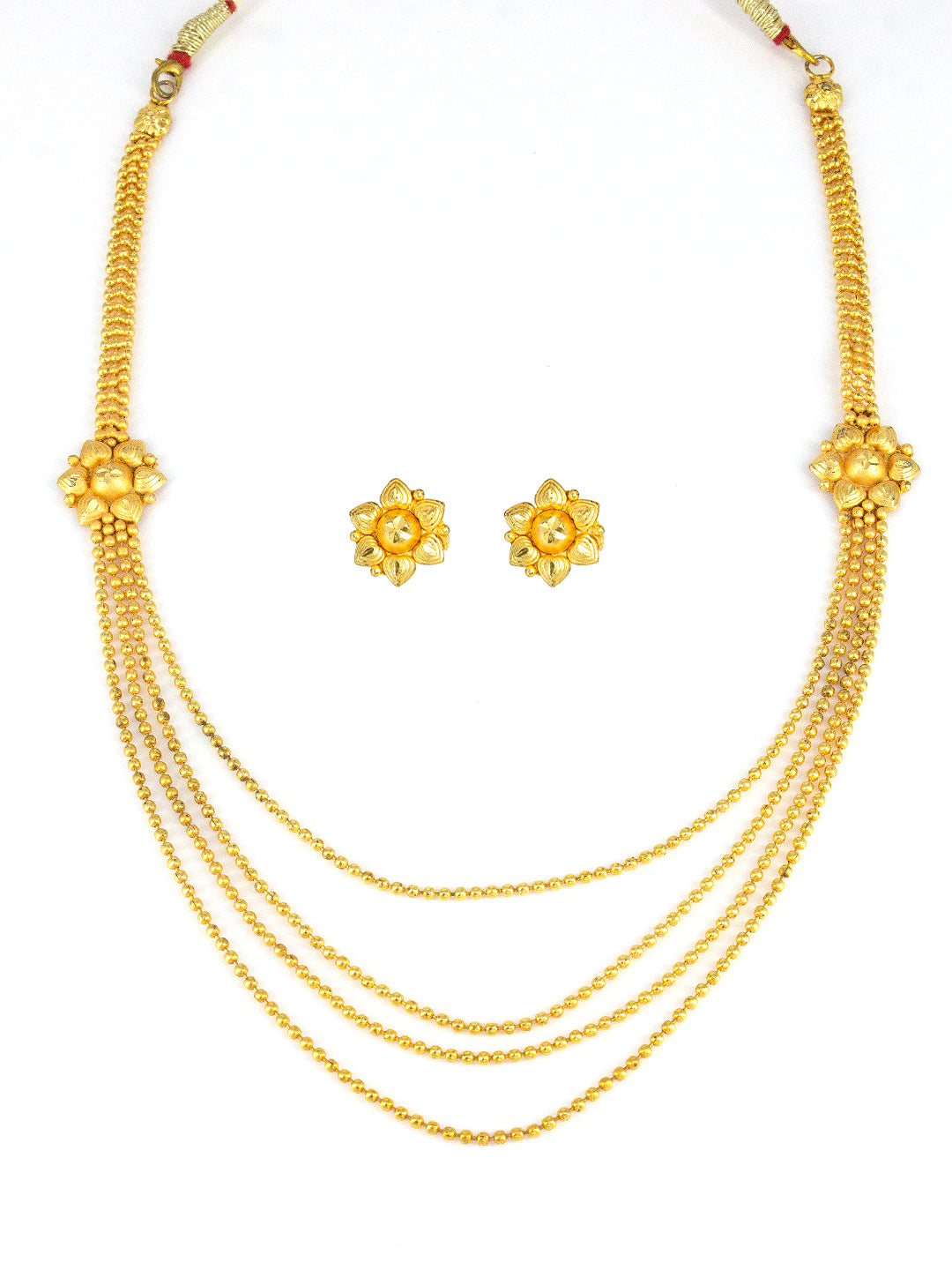 Minimal Gold-Plated Layered String Jewellery Set